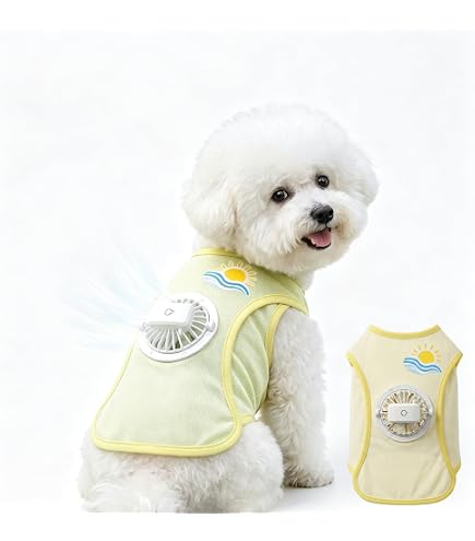 Amazon | GLULU AIR COOL WAN 犬用空調ウェア、ペット用冷却服、熱中症